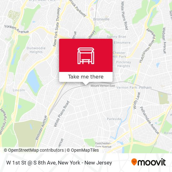 Mapa de W 1st St @ S 8th Ave