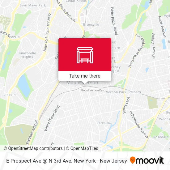 E Prospect Ave @ N 3rd Ave map