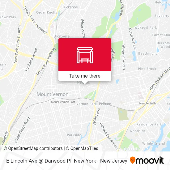 E Lincoln Ave @ Darwood Pl map