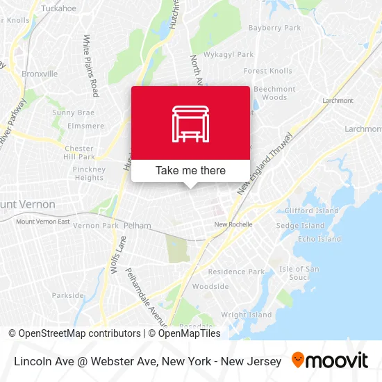 Lincoln Ave @ Webster Ave map