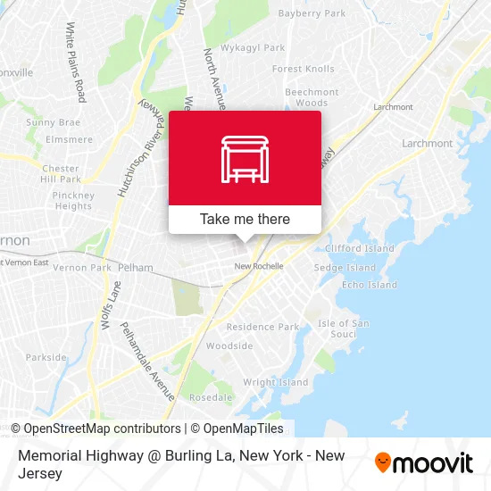 Memorial Highway @ Burling La map