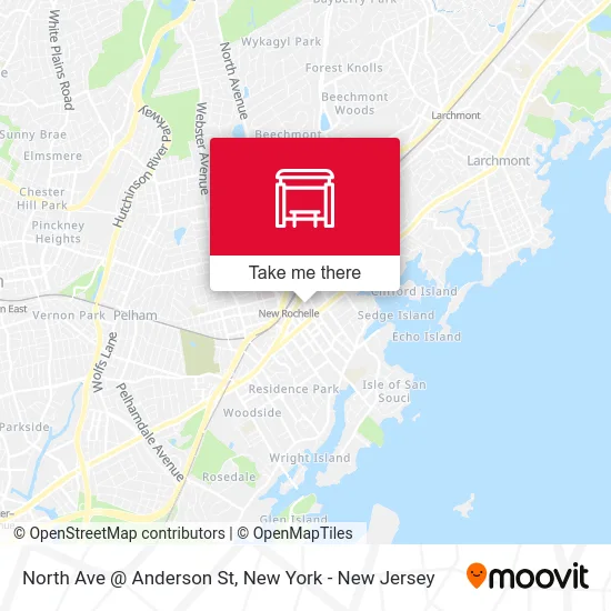 North Ave @ Anderson St map