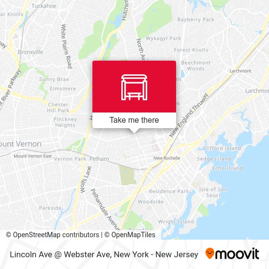 Lincoln Ave @ Webster Ave map