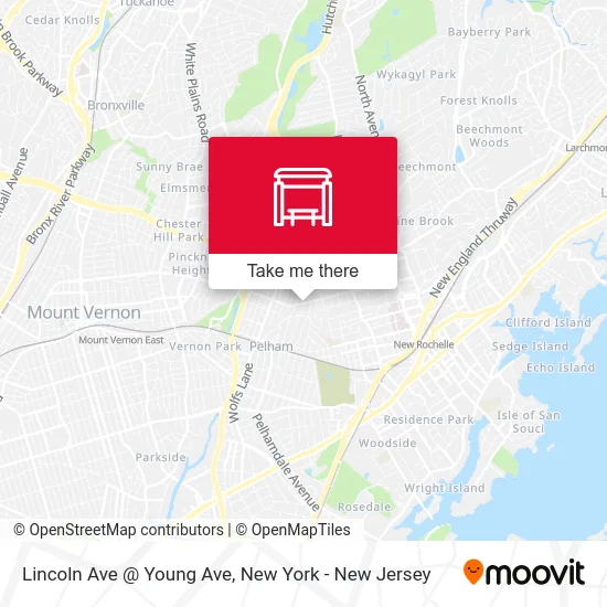 Lincoln Ave @ Young Ave map