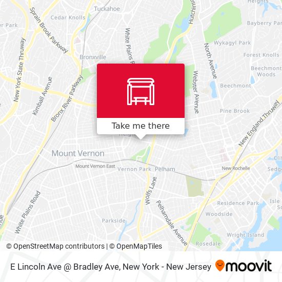 E Lincoln  Ave @ Bradley Ave map