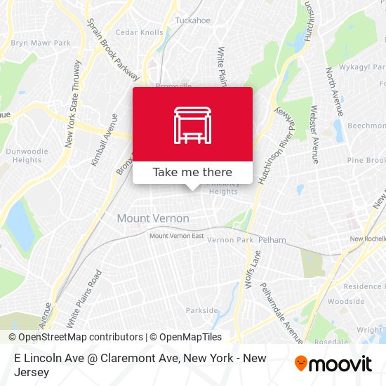 Mapa de E Lincoln  Ave @ Claremont Ave