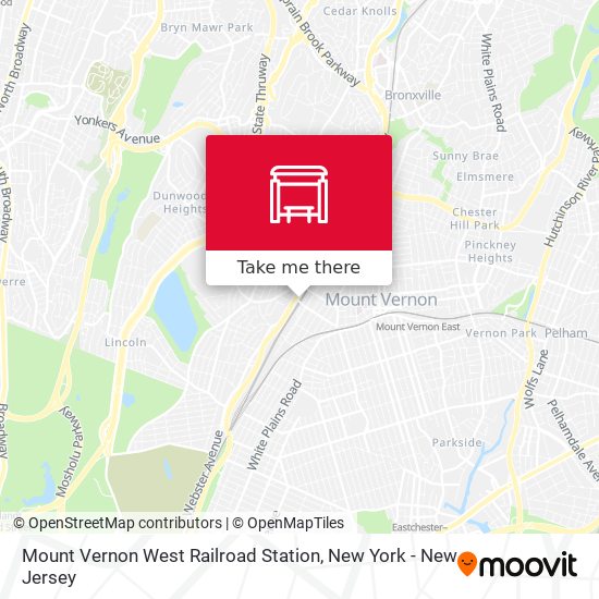 Mount Vernon West Railroad Station map