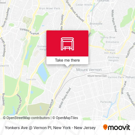 Yonkers Ave @ Vernon Pl map