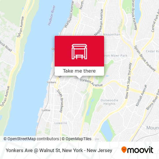 Mapa de Yonkers Ave @ Walnut St