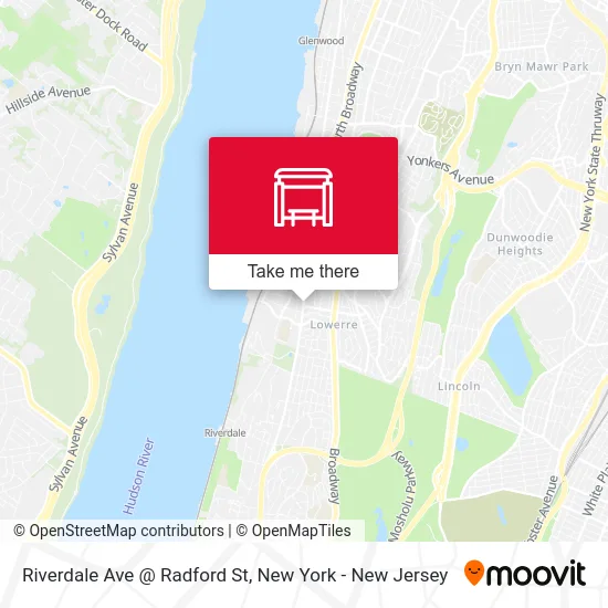 Riverdale Ave @ Radford St map