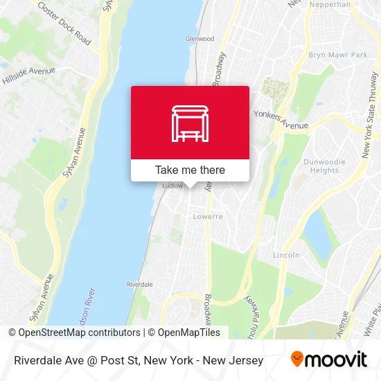 Mapa de Riverdale Ave @ Post St