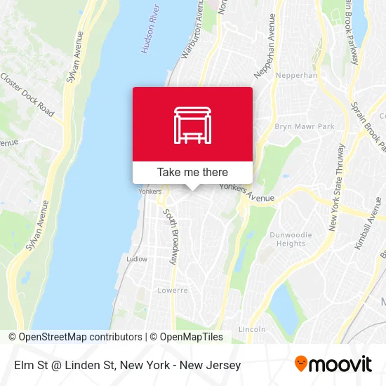 Mapa de Elm St @ Linden St