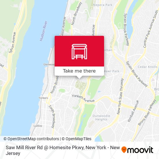 Saw Mill River Rd @ Homesite Pkwy map