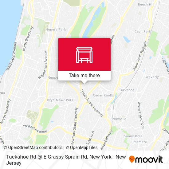 Tuckahoe Rd @ E Grassy Sprain Rd map