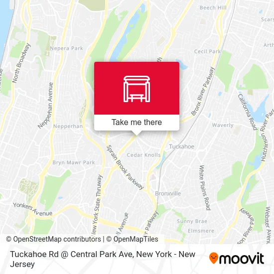 Tuckahoe Rd @ Central Park Ave map