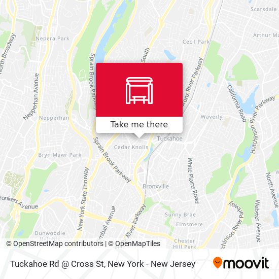Mapa de Tuckahoe Rd @ Cross St