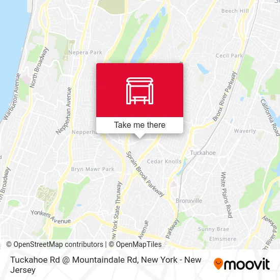 Tuckahoe Rd @ Mountaindale Rd map