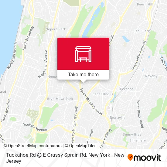 Tuckahoe Rd @ E Grassy Sprain Rd map