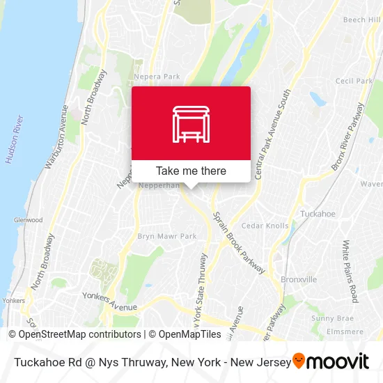 Tuckahoe Rd @ Nys Thruway map