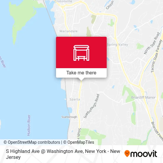 S Highland Ave @ Washington Ave map