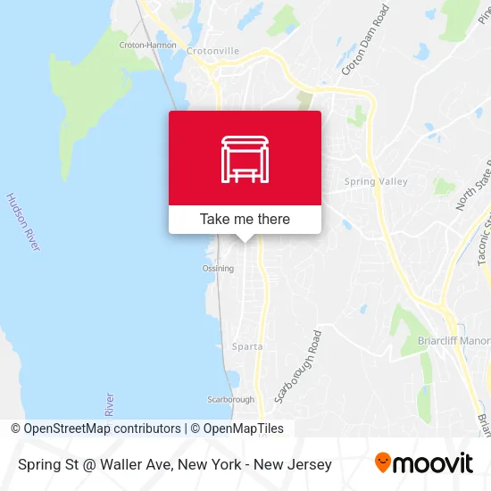 Spring St @ Waller Ave map