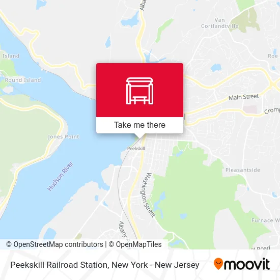 Peekskill Railroad Station map
