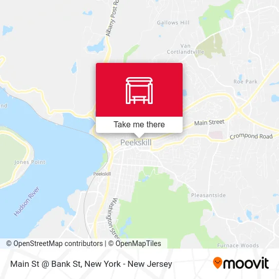 Main St @ Bank St map