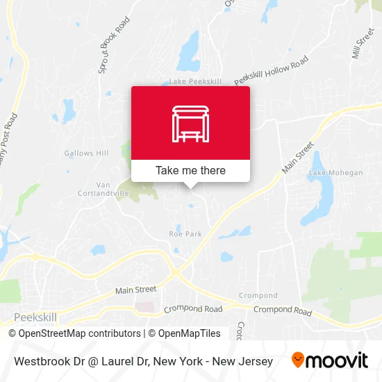 Westbrook Dr @ Laurel Dr map