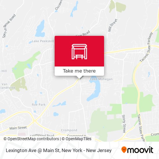 Mapa de Lexington Ave @ Main St