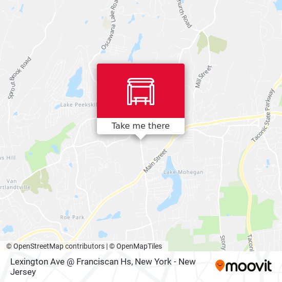 Lexington Ave @ Franciscan Hs map