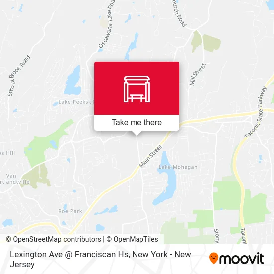 Lexington Ave @ Franciscan Hs map