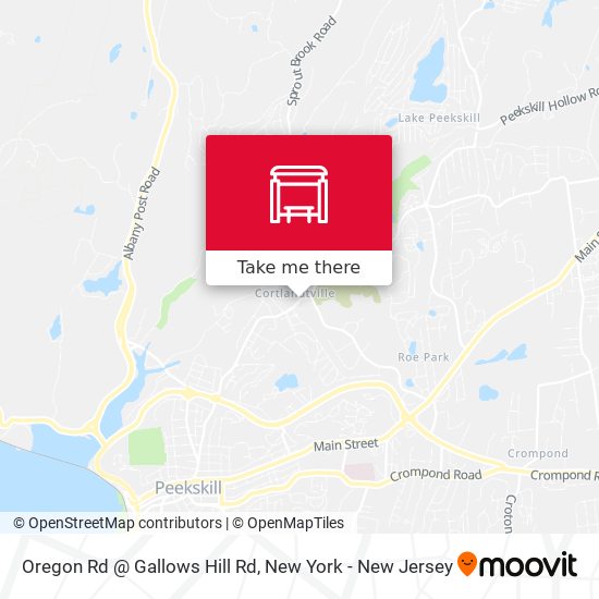 Mapa de Oregon Rd @ Gallows Hill Rd