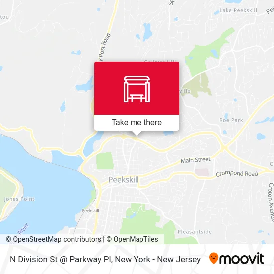 N Division St @ Parkway Pl map