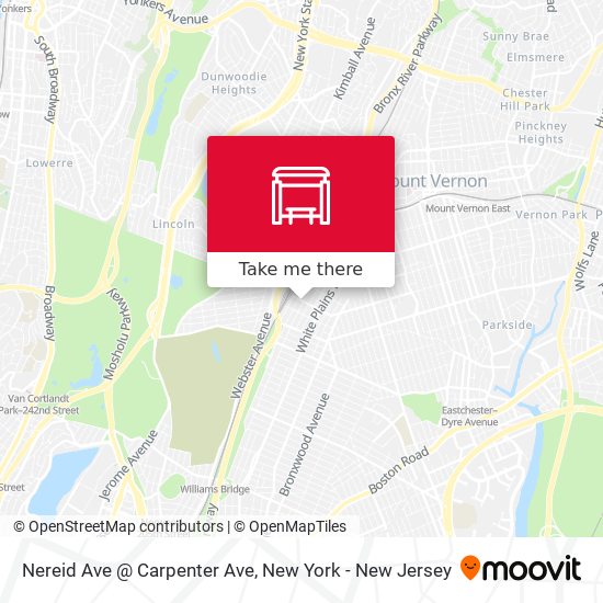 Mapa de Nereid Ave @ Carpenter Ave