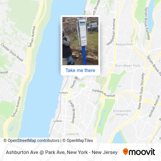 Ashburton Ave @ Park Ave map