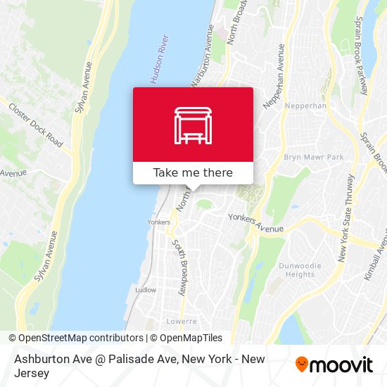 Mapa de Ashburton Ave @ Palisade Ave