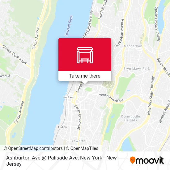 Mapa de Ashburton Ave @ Palisade Ave