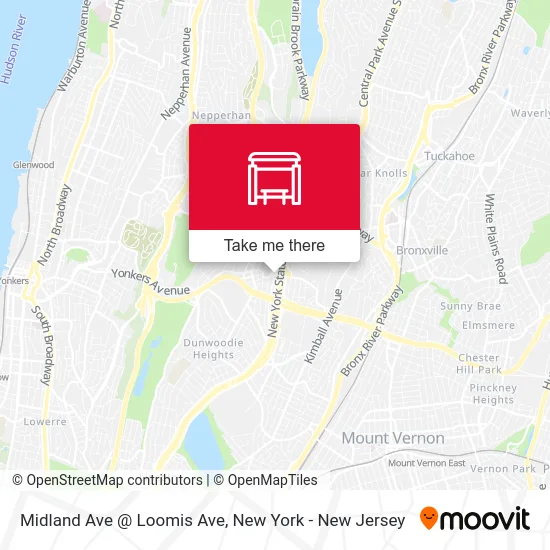 Midland Ave @ Loomis Ave map