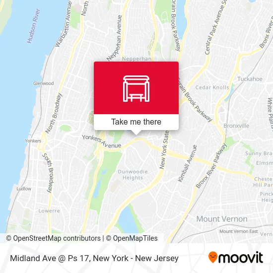 Midland Ave @ Ps 17 map