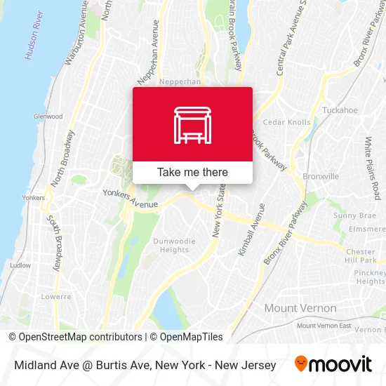 Midland Ave @ Burtis Ave map