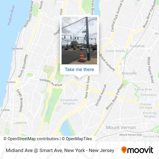 Midland Ave @ Smart Ave map