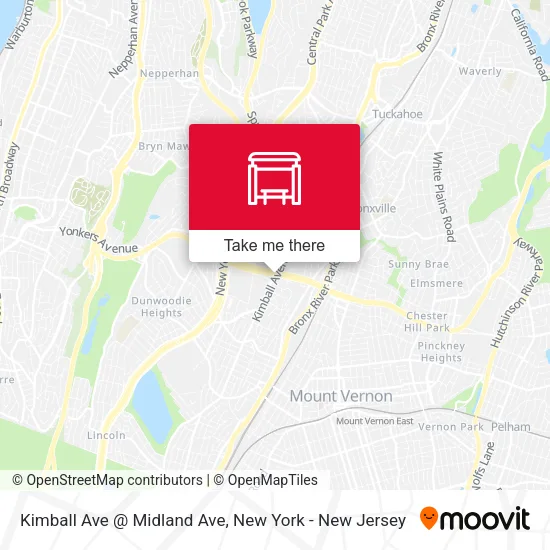 Kimball Ave @ Midland Ave map