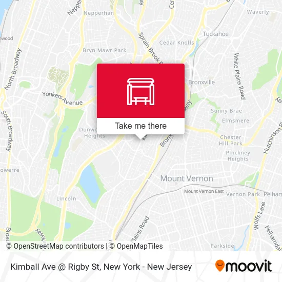 Kimball Ave @ Rigby St map