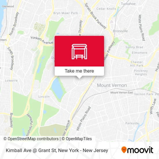 Kimball Ave @ Grant St map