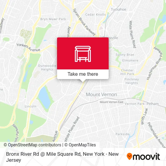 Bronx River Rd @ Mile Square Rd map