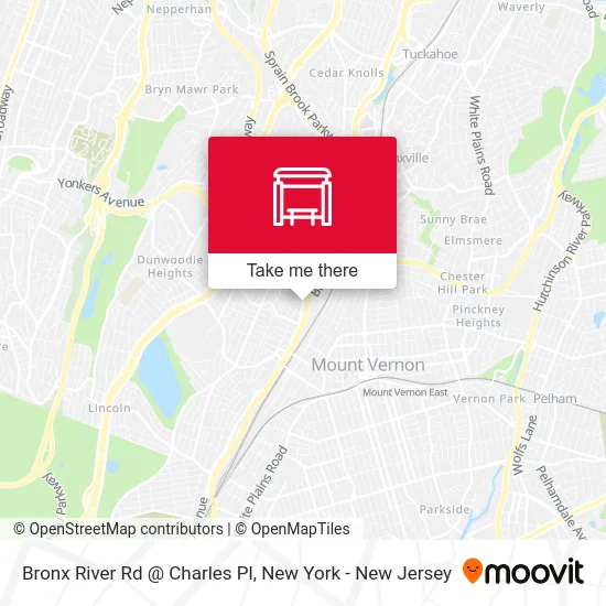 Bronx River Rd @ Charles Pl map