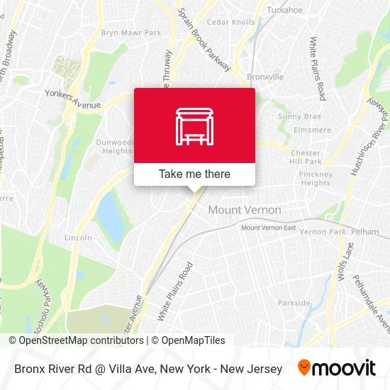 Bronx River Rd @ Villa Ave map