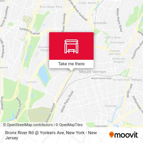 Bronx River Rd @ Yonkers Ave map
