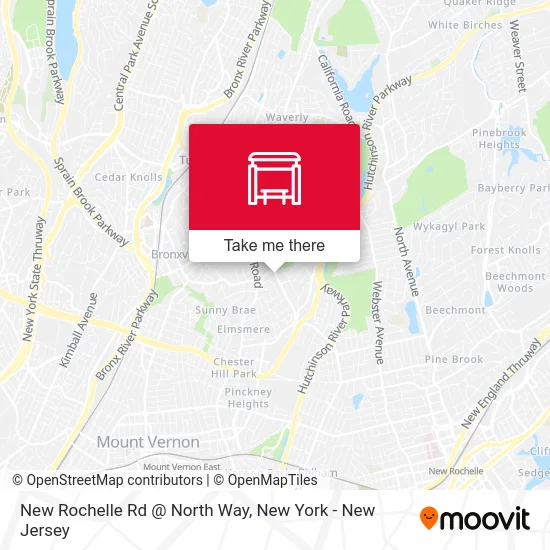 New Rochelle Rd @ North Way map
