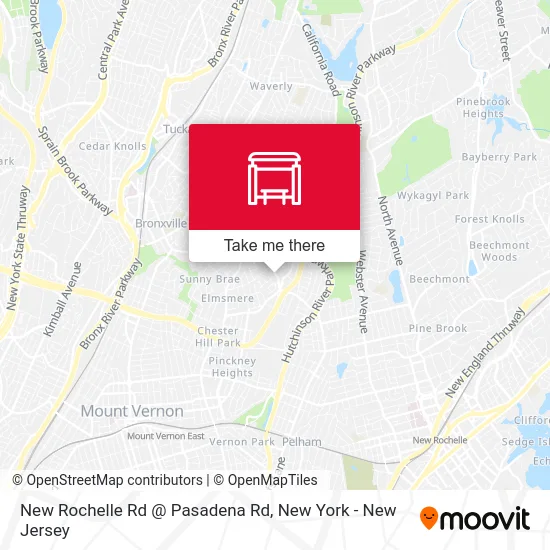 New Rochelle Rd @ Pasadena Rd map